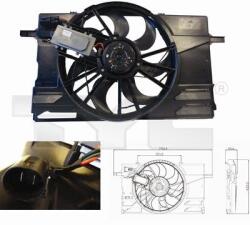 TYC Ventilator, radiator TYC 838-0007 (838-0007) - automobilus