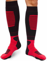 Plus12 Functional Merino Long Fekete/Piros Térdzokni - barefootpoint - 6 990 Ft