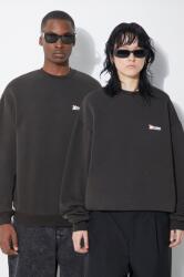 Butter Goods felső Distressed Pigment Dye Crewneck fekete, sima, BGQ1241302 - fekete M
