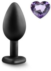 Mokko Toys Dop Anal Brighty, Small Silicon Negru/Mov Deschis Mokko Toys
