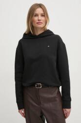Calvin Klein nadrág női, fekete, magas derekú széles, K20K207876 - fekete 36