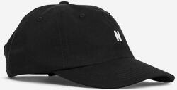 Norse Projects pamut baseball sapka fekete, sima - fekete Univerzális méret