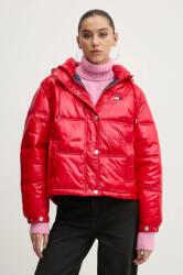 Tommy Jeans rövid kabát női, piros, téli, oversize, DW0DW20210 - piros M
