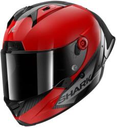 Shark Aeron-gp Blank Sp Bukósisak+plexivel, Karbon-piros-sötétszürke