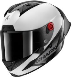 Shark Aeron-gp Blank Sp Bukósisak+plexivel, Karbon-fehér-sötétszürke