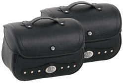 Hepco&becker Nevada Bőr Oldaltáska, Fekete