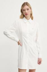 Tommy Hilfiger pamut ruha fehér, mini, egyenes, DW0DW20471 - fehér XS