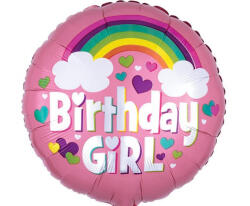 anagram Szülinapi lufi 18" 45cm Birthday Girl (LUFI681638)
