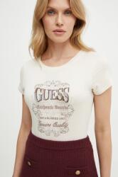 Guess t-shirt női, bézs, W4BI45 K9SN1 - bézs L