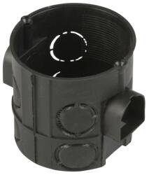 Gao Szerelvénydoboz, sorolható, 62mm mély, IP20 60mm Ř, 62mm, fekete (5239H)