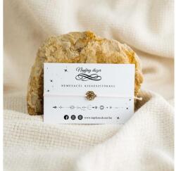 Napfény ékszer Arany színű nemesacél életvirág zsinór karkötő - Harmónia, örök élet, védelem szimbóluma