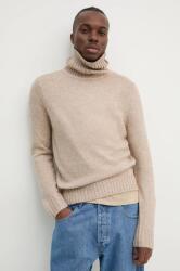 Superdry pulóver meleg, férfi, bézs, garbónyakú, M6110618A-2WG - bézs S