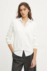 Tommy Hilfiger pamut pulóver könnyű, bézs, DW0DW19888 - bézs M