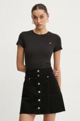 Tommy Jeans pamut póló női, fekete, DW0DW20459 - fekete XS