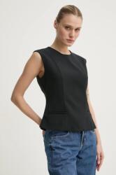 Abercrombie & Fitch felső fekete, női, sima, KI140-4498 - fekete XS