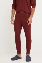 Calvin Klein nadrág otthoni viseletre piros, sima - piros M