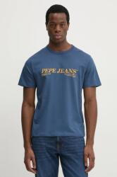 Pepe Jeans pamut póló DYLAN TEE férfi, nyomott mintás, PM509728 - kék XL