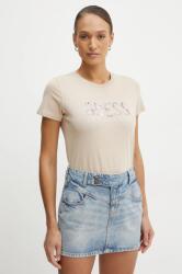 Guess t-shirt női, bézs, W5RI19 I3Z14 - bézs XS - answear - 10 990 Ft
