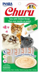 Inaba Foods INABA Churu Creamy, Ton și Pui, plic recompense fără cereale pisici, (piure), 56g
