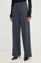 Calvin Klein Jeans nadrág női, magas derekú széles, J20J224850 - kék S