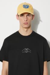 Neil Barrett pamut póló Slim Heart Shape Print fekete, férfi, nyomott mintás, MY70262A-Y530-524N - fekete L