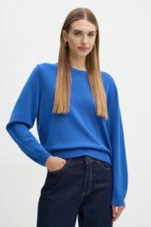 Benetton gyapjú pulóver könnyű, női, 1002D10BG - kék M