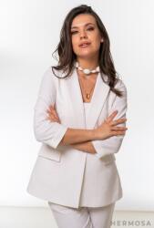 Hermosa Sacou Parma Alb