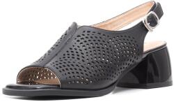 KARISMA Sandale elegante cu toc mic din piele, H3DL40010A 01-N