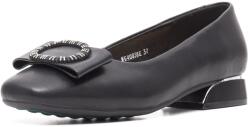 PASS Collection Pantofi cu toc mic, piele naturala, 7OWG40038E 01-N, negru