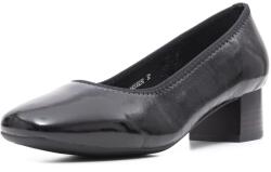 KARISMA Pantofi eleganti cu toc mic, piele lacuita, X4X430023C 01-L, negru