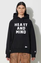 Billionaire Boys Club pamut melegítőfelső Heart and Mind Popover fekete, férfi, nyomott mintás, kapucnis, B23433 - fekete M