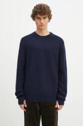 Norse Projects gyapjú pulóver Henning Merino Crew férfi, sötétkék, N45.0561. 7004 - sötétkék M