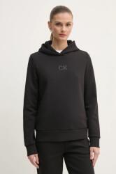 Calvin Klein felső fekete, női, nyomott mintás, kapucnis, K20K207954 - fekete M