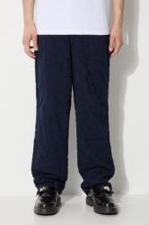 Corridor pamut nadrág Floral Embroidered Trouser sötétkék, egyenes, TR0076 - sötétkék 34