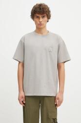 Norse Projects pamut póló Simon Loose Organic Heavy Jersey N Patch szürke, férfi, sima, N01.0667. 1071 - szürke L