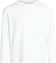 Calvin Klein gyerek pamut hosszú ujjú felső fehér, sima, IB0IB02354 - fehér 176