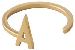 Design Letters aranyozott ezüst gyűrű 90601000A - arany Univerzális méret