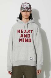 Billionaire Boys Club pamut melegítőfelső Heart and Mind Popover szürke, férfi, nyomott mintás, kapucnis, B23433 - szürke XL