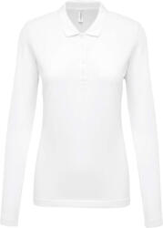 Kariban KA257 LADIES’ LONG-SLEEVED PIQUÉ POLO SHIRT (ka257wh-m)