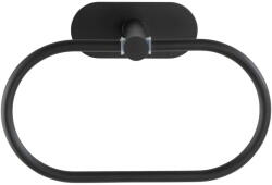 WENKO Suport de perete pentru prosoape din oțel inoxidabil Wenko Orea Ring Turbo-Loc®, negru mat