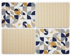 Cooksmart ® Suport pentru farfurii 4 buc. din plută/din hârtie 21.5x29 cm Bauhaus - Cooksmart ®