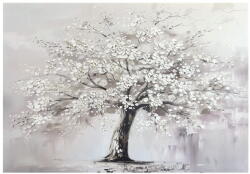 Styler Tablou cu detalii pictate manual 70x100 cm White Tree - Styler