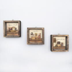 Wallity Tablouri 3 buc. 15x15 cm - Wallity