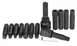 Quatros gépi bit/rátűzőkulcs készlet 3/4″ - 1″, 16 részes, QS50472 (QS50472)