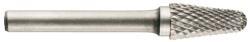 Fe Powertools KEL kúpos-kerekorrú keményfém carbide fejű turbómaró (rotormaró). Fej: 12x25mm. Szár: 6mm (FE-804-1201)
