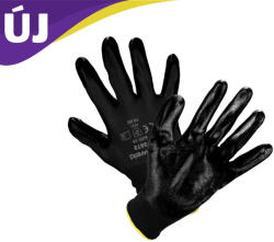 Parweld Grip poliészter kesztyű nitril bevonattal fekete 11-es (P3872-11) - kerl