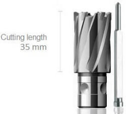 BDS Maschinen Carbide keményfémlapkás FEIN Quick-In magfúró, munkahossz: 35mm, átmérő: 38 (HKK-F-038)