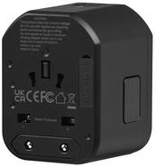 Volkano VK8018BK Worldwide Series utazó töltőadapter (VK8018BK)