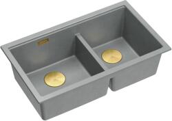 Quadron Logan chiuveta graniteq 76x45 cm gri/grafit/onix HQL7645U5_PVDG1_U (HQL7645U5PVDG1U) Chiuveta
