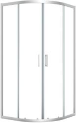 Laveo Bresso cabină de duș 80x80 cm semicircular crom luciu/sticlă transparentă JKD_086Z (JKD086Z)